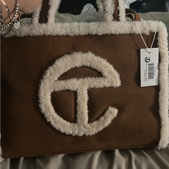 Telfar Tan Shearling Shoulder Bag - Picture 3 of 3